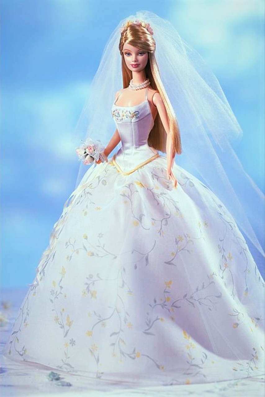 購入安心BARBIE THE BRIDAL COLLECTION『ROMANTIC WEDDING BARBIE DOLL 2001』ロマンティックウェディグバービードール着せ替え人形G85 シリーズコレクション