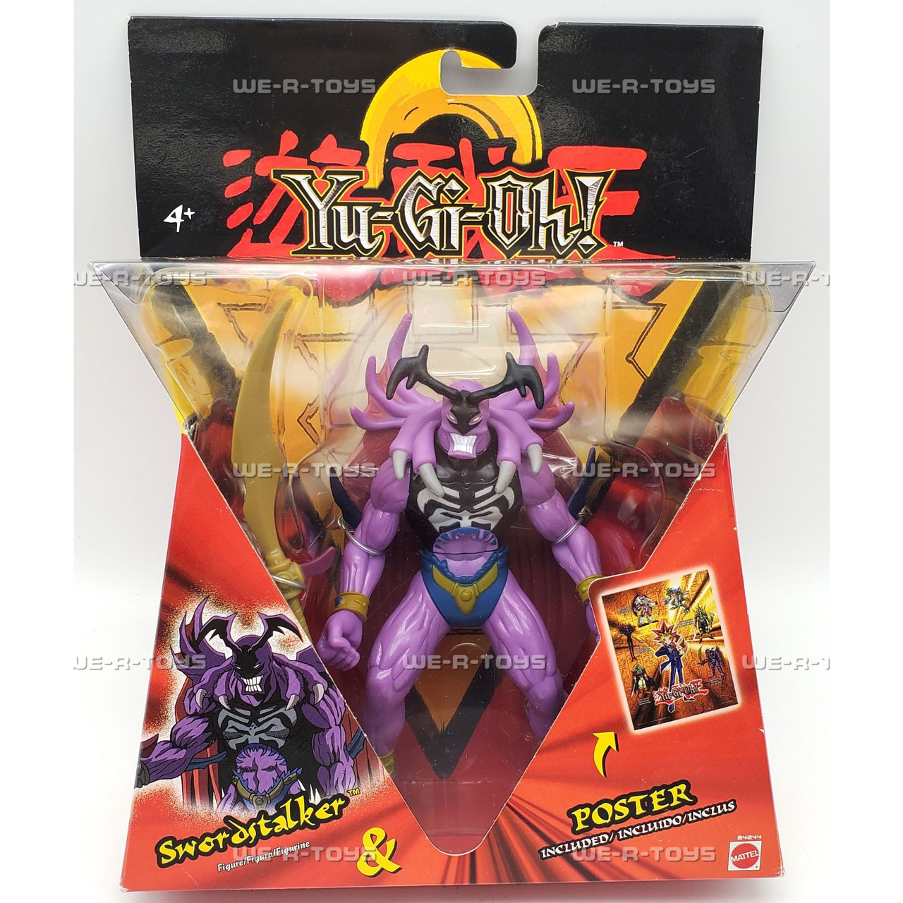 Yu-Gi-Oh! Swordstalker Figure & Poster 2002 Mattel B4244
