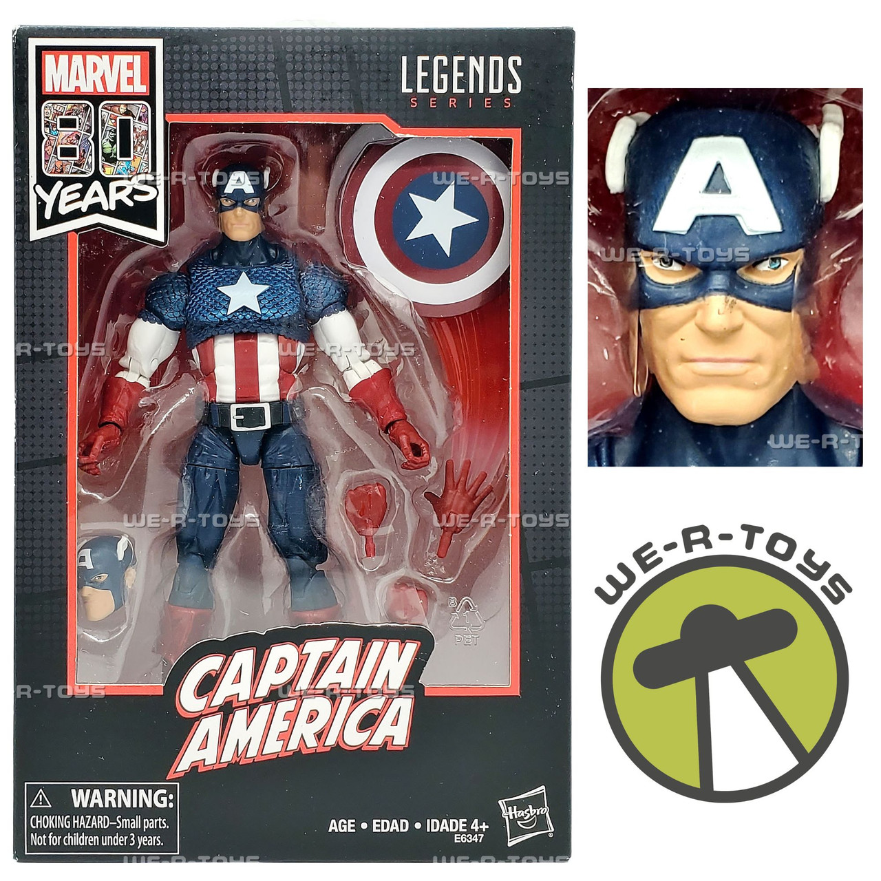 Marvel 80th Anniversary Legends Series Captain America Figure 2018