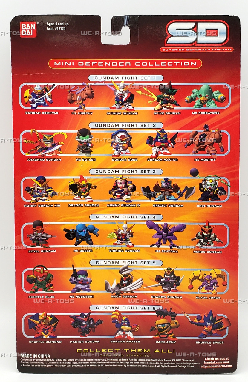 SD Superior Defender Gundam Mini Defender Fight Set 4 Bandai