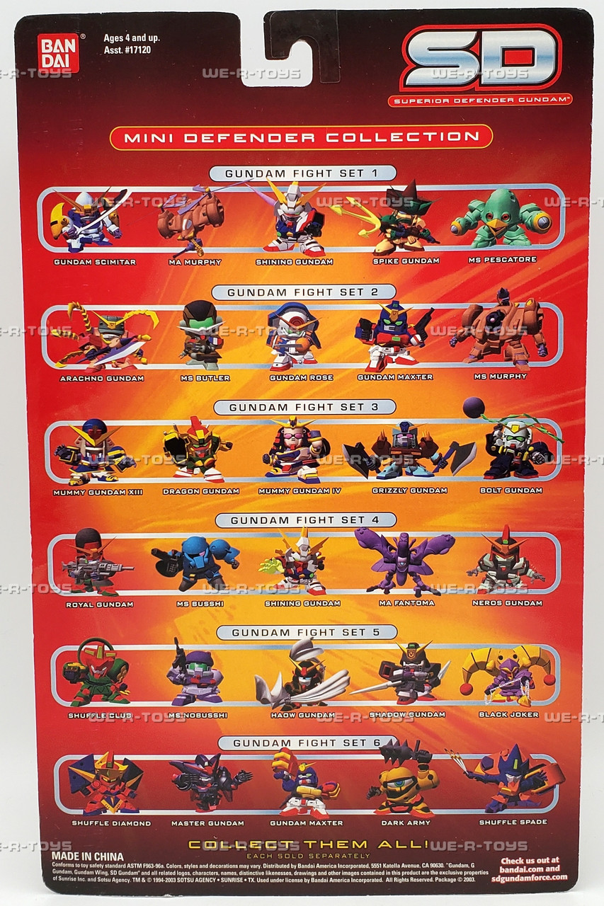 SD Superior Defender Gundam Mini Defender Fight Set 5 Bandai