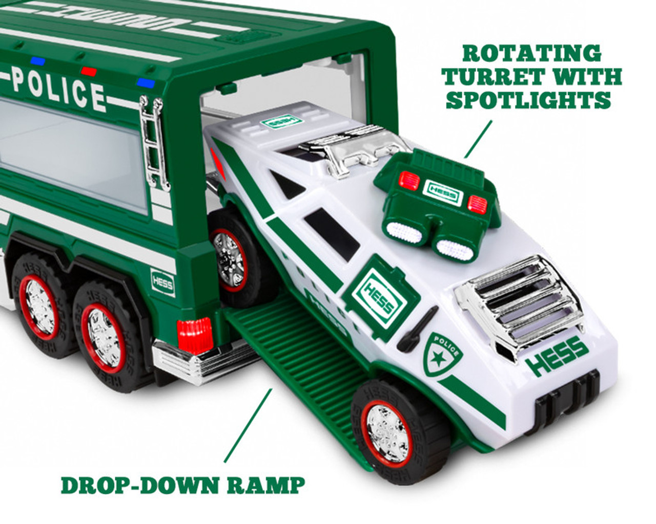 Hess 1997 Toy Truck with 2 Racers and Cars - Walmart.com