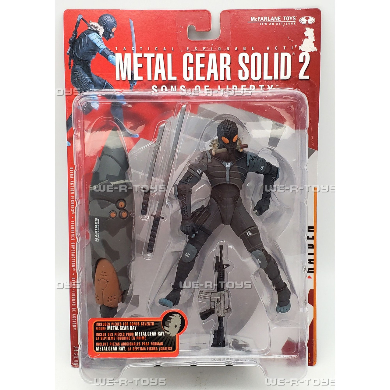 フィギュア McFarlane Toys メタルギアソリッド2 スネーク 雷電