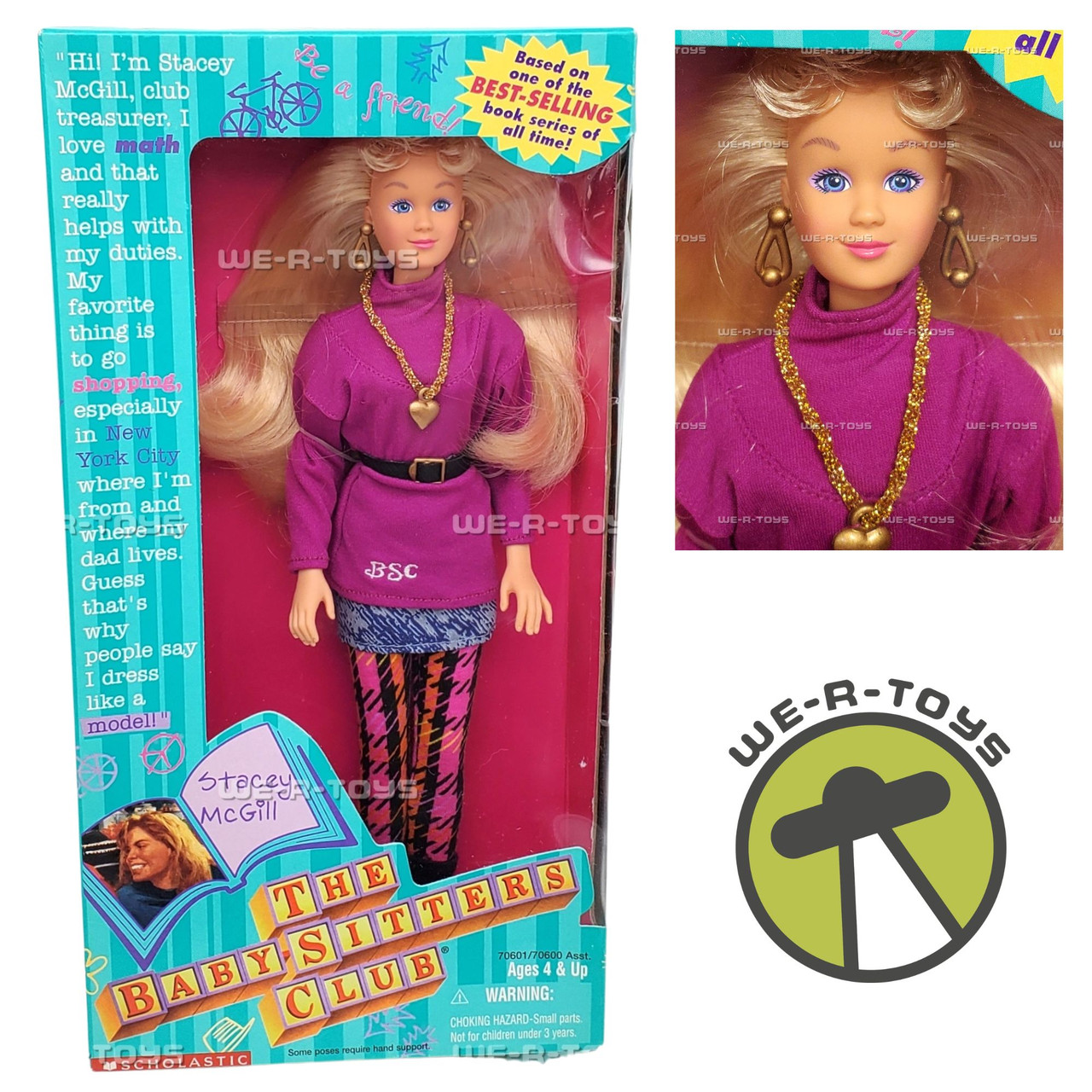 The Baby-Sitters Club Stacey McGill Doll 70601 Scholastic 1998