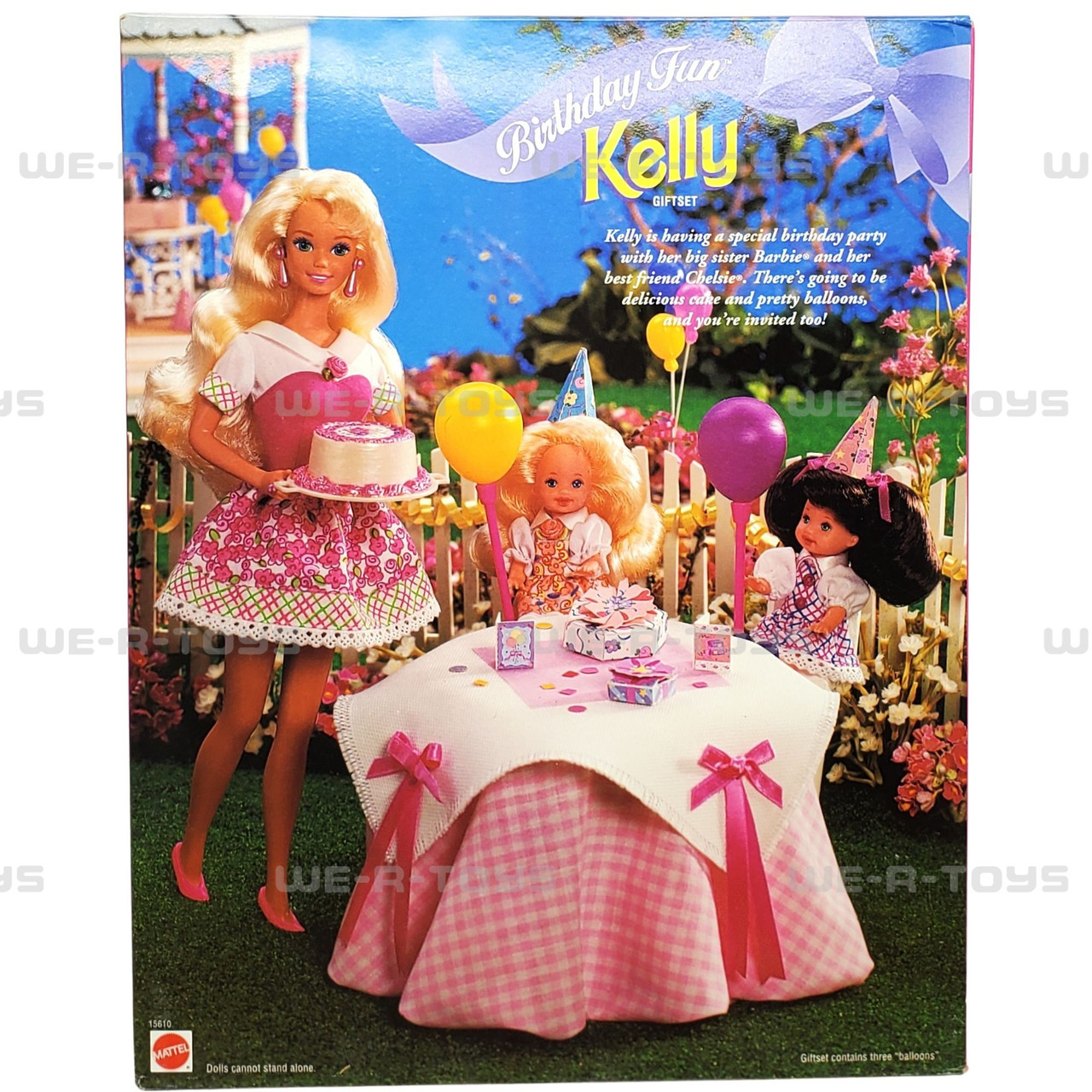 Birthday Fun Kelly Giftset Special Edition Barbie Kelly & Chelsea Dolls 1996