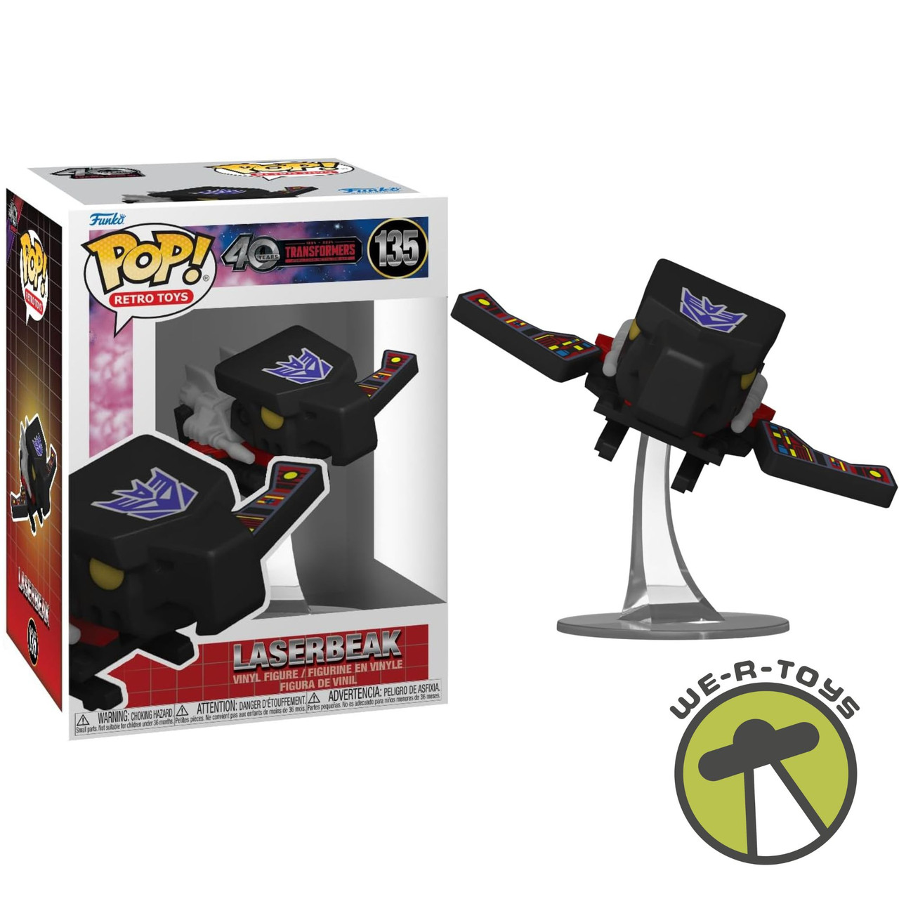 Funko Pop Retro Toys 135 Transformers G1 Laserbeak Vinyl Figure