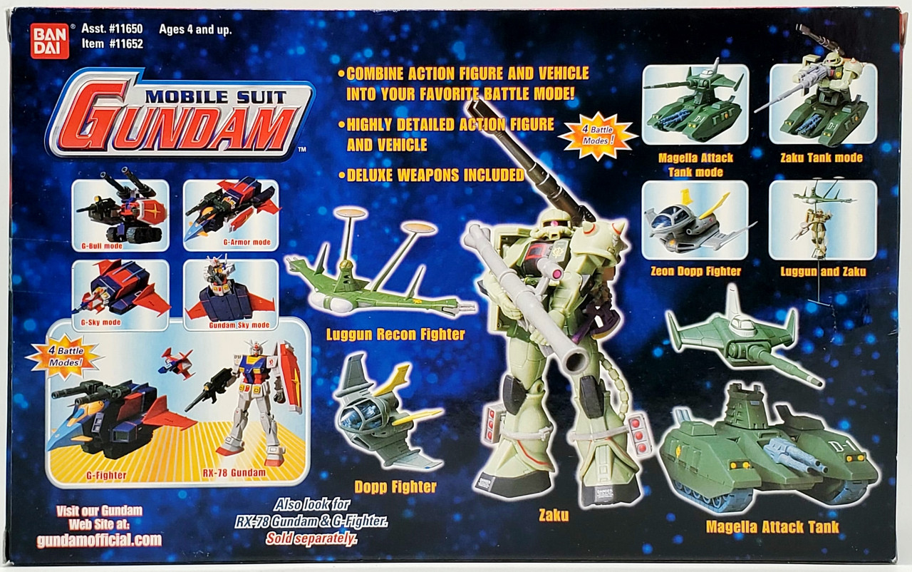 Mobile Suit Gundam Zaku with Magella Attack Tank Deluxe
