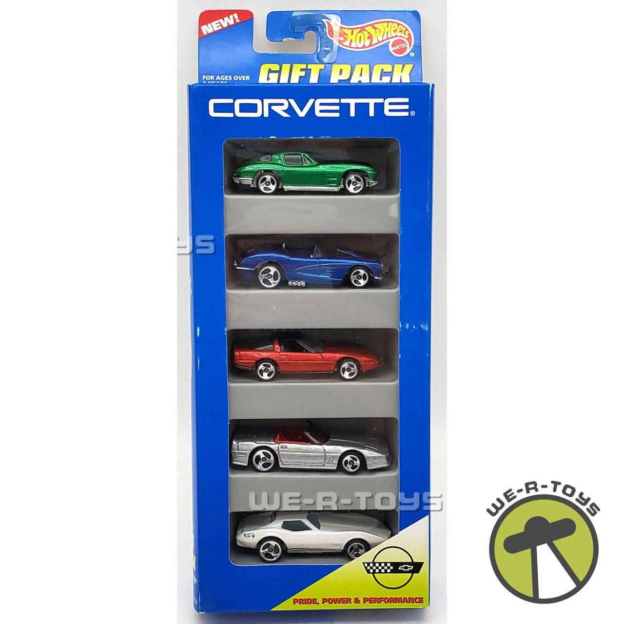 Hot Wheels Gift Pack Corvette Set of 5 Vehicles 1995 Mattel #15070
