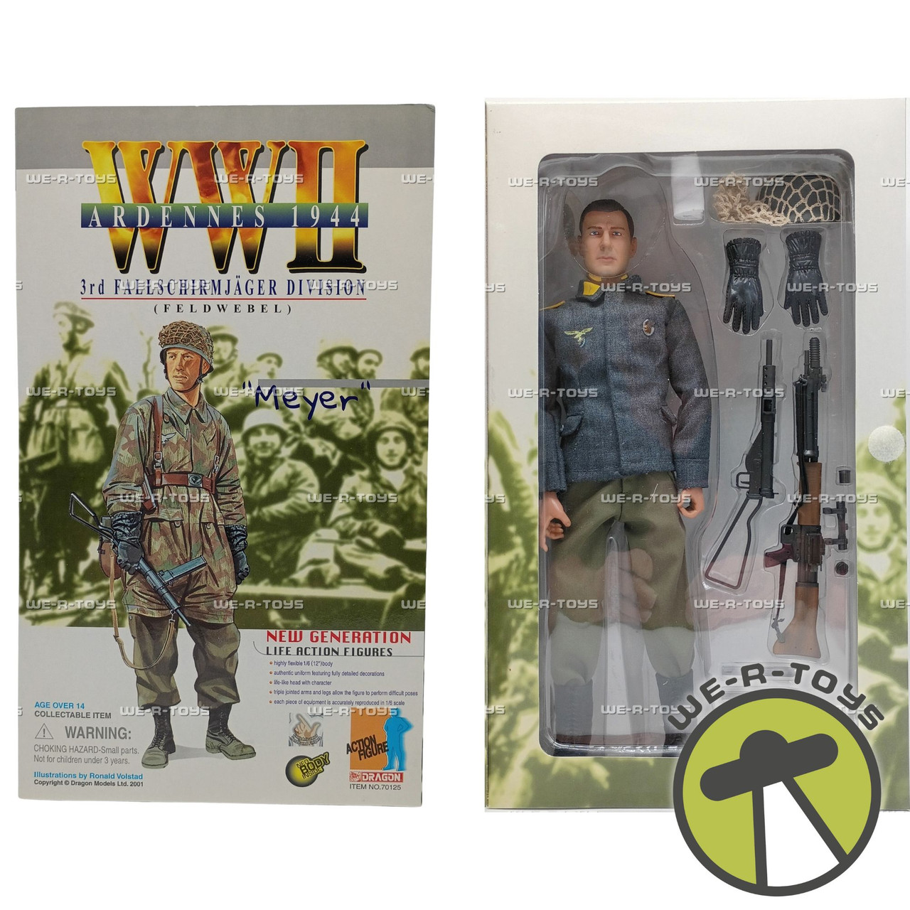 Meyer 3rd Fallschirmjager Division Ardennes 1944 WWII Feldwebel