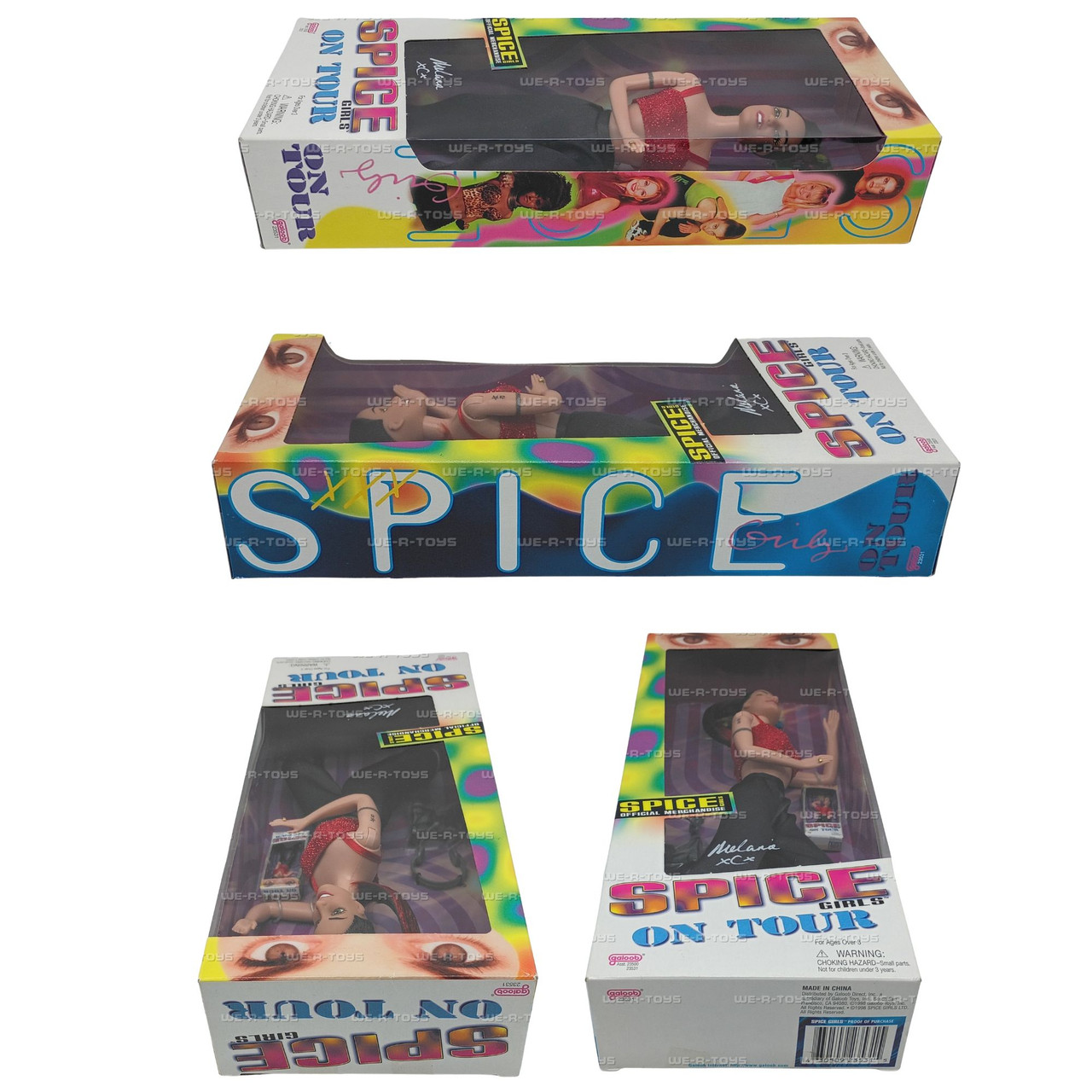 Spice Girls on Tour Doll Collection Set of 5 Galoob 1998 New 23533