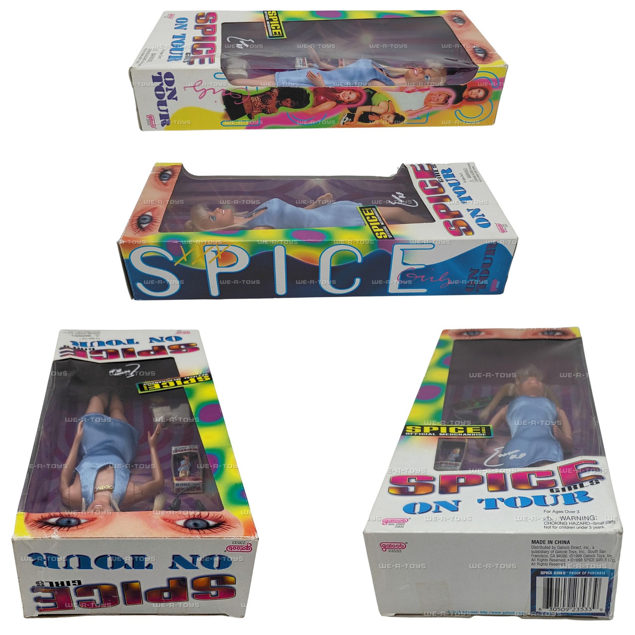 Spice Girls On Tour Set of 5 Emma, Geri, Melanie C, Mel B