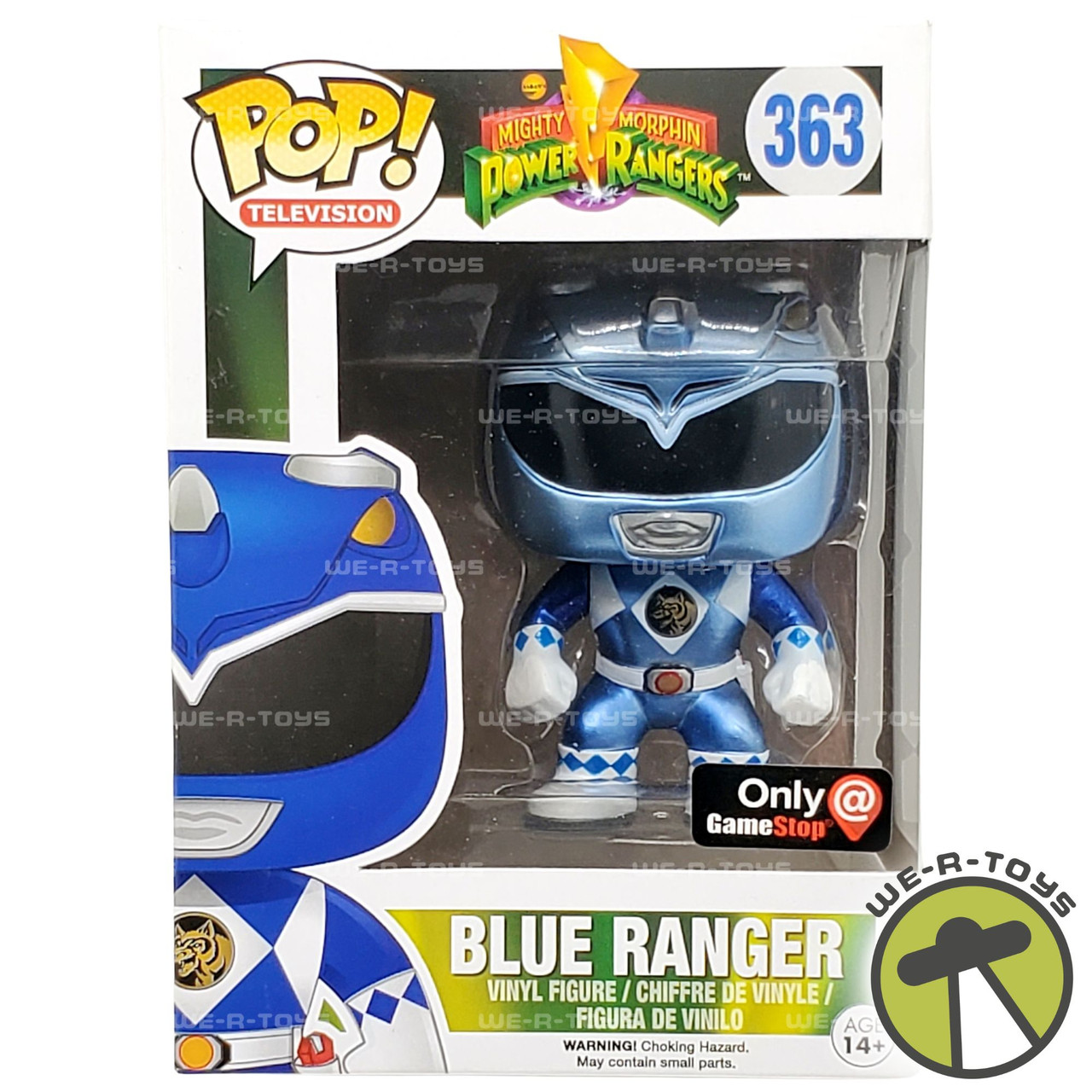 Funko POP TV Power Rangers Metallic Blue Ranger 363 Vinyl