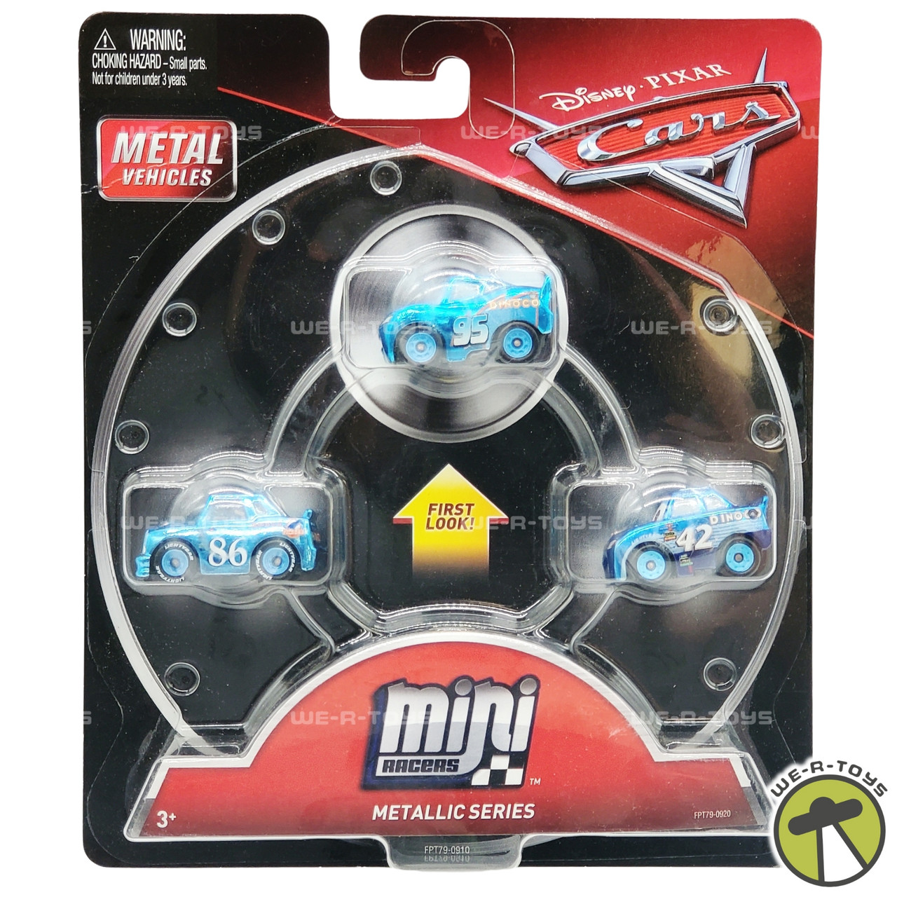 Disney Pixar's Cars Metallic Series Dinoco Mini Racers 2017 Mattel ...