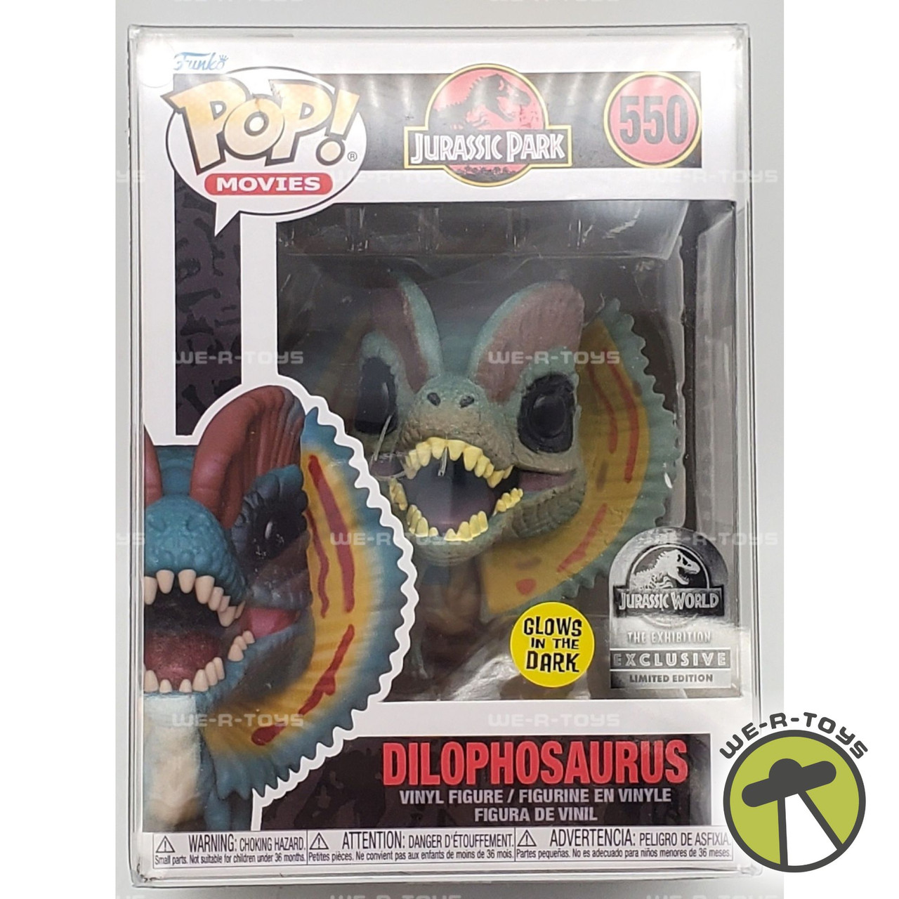 Funko Pop! Films : Jurassic Park - Dilophosaurus (Fronde repliée) #550 CHASE Version - Pops Portal