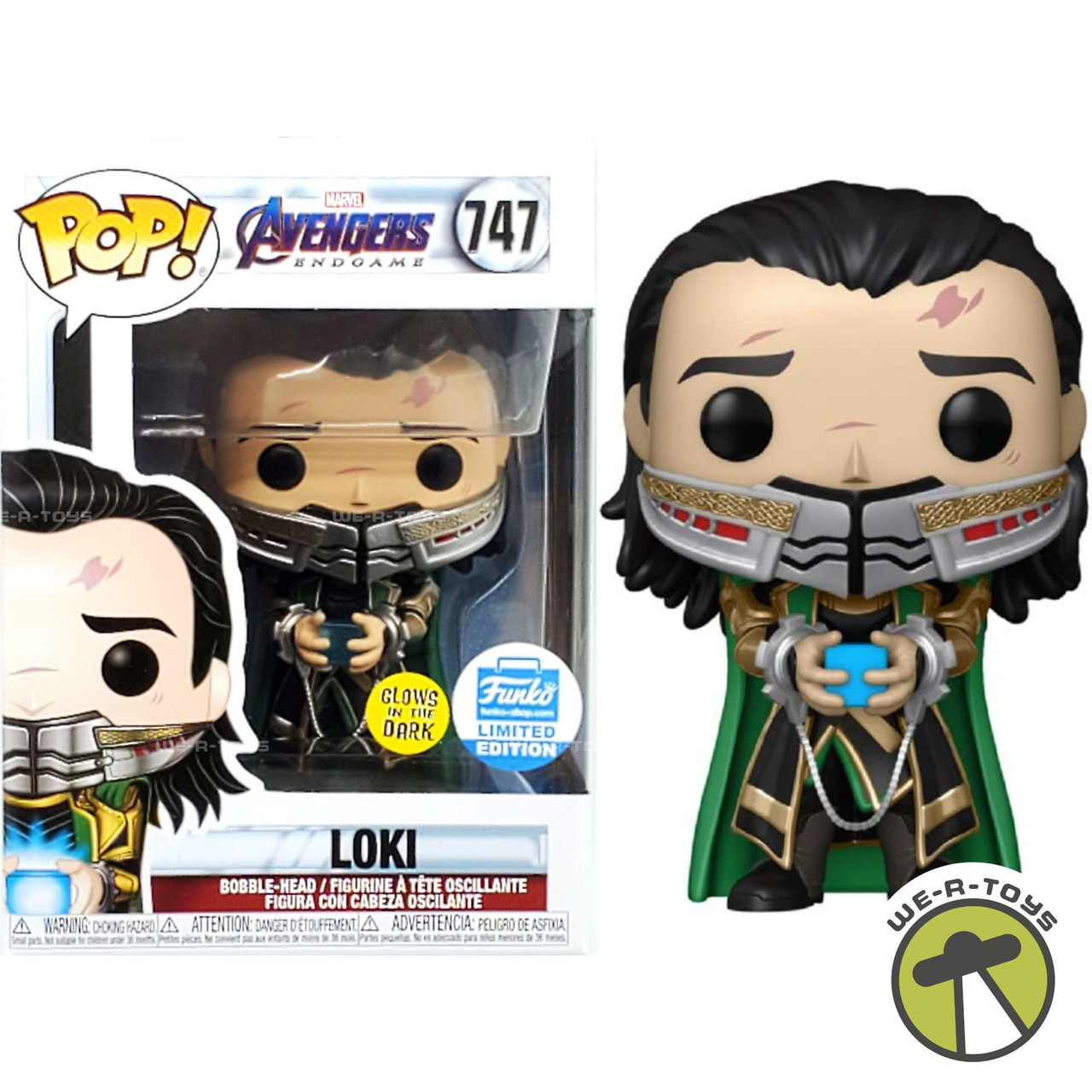 funko POP 747 ロキ　（ファンコショップ限定・蓄光版） Funko Pop Marvel 747 Avengers Endgame Loki Glow in Dark Exclusive