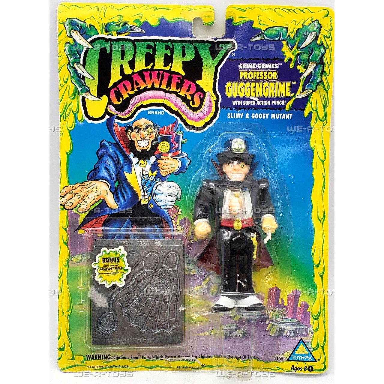 Creepy Crawlers Crime Grimes Professor Guggengrime 1994 Toymax