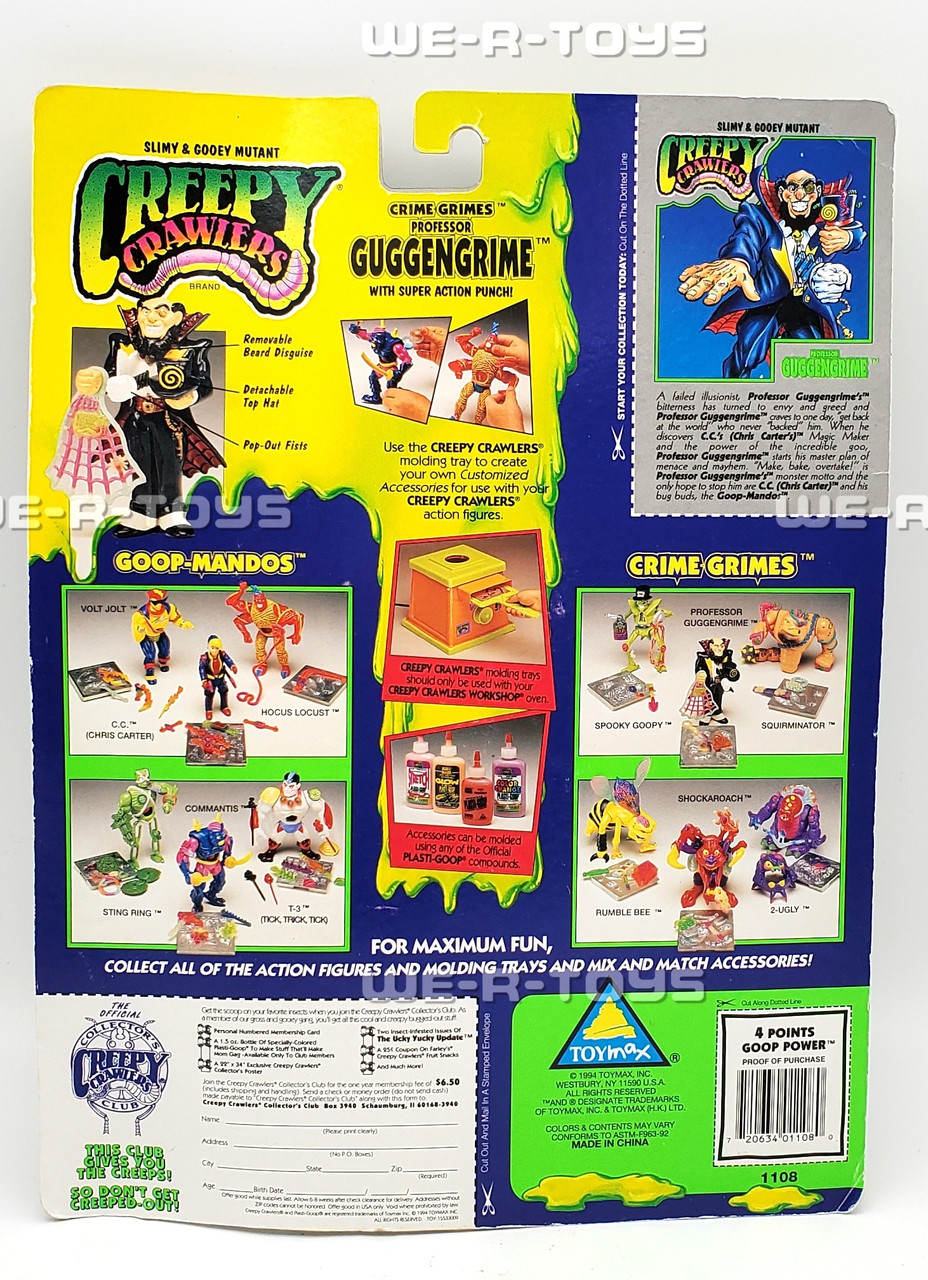 Creepy Crawlers Crime Grimes Professor Guggengrime 1994 Toymax