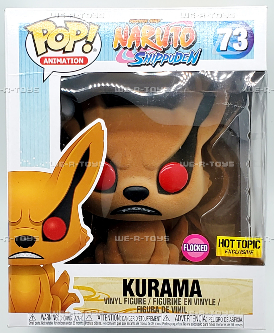 Funko Naruto Shippuden Kurama Flocked 73 Vinyl Figure - We-R
