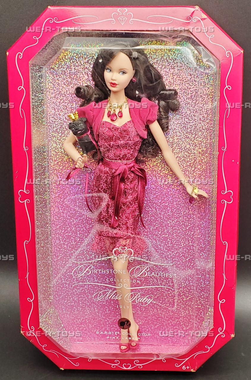 バービー バースストーン・ビューティー・バービー 7月 ピンクラベル K8696 bme6fzu Barbie Birthstone Beauties Collection Miss Ruby July Doll 2007