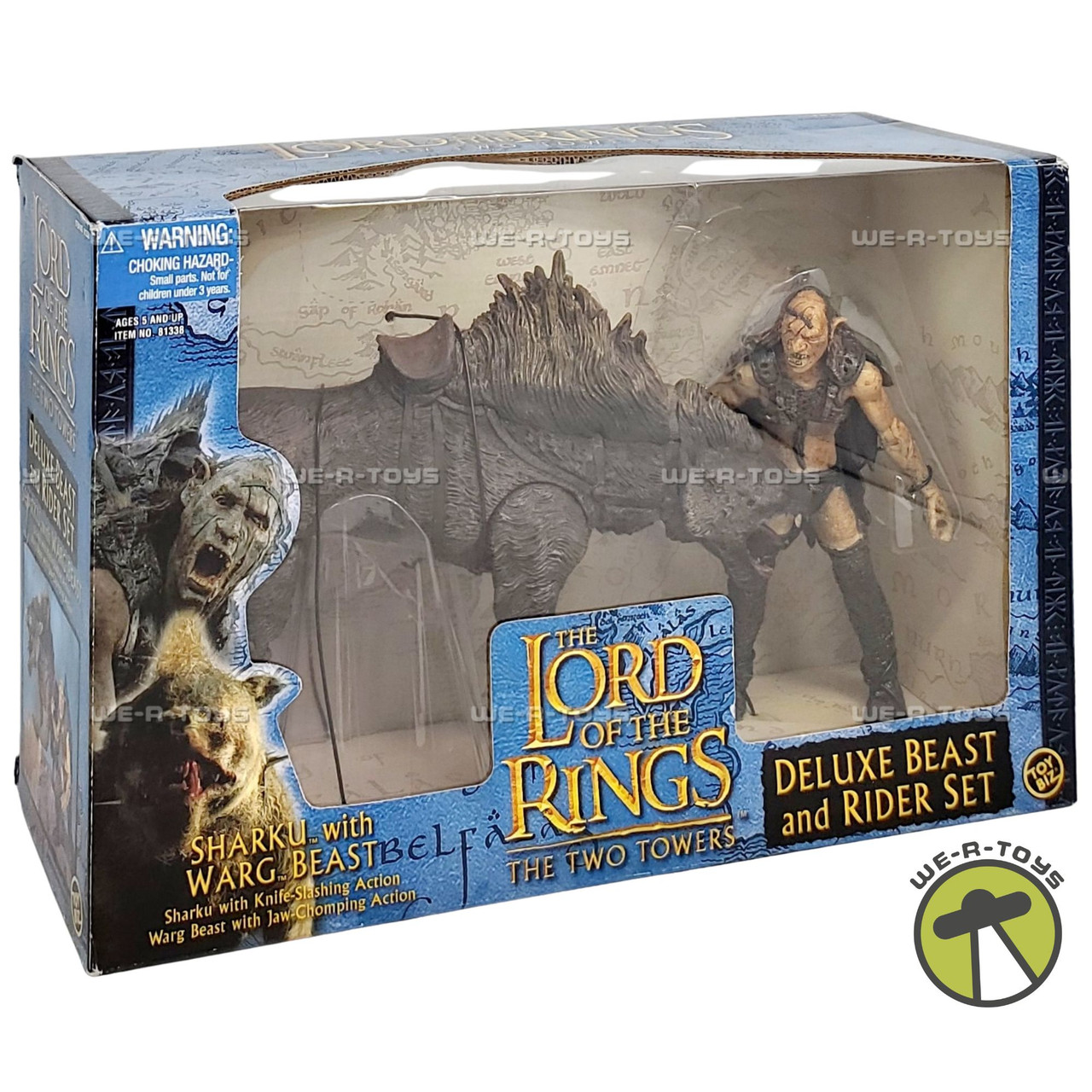 Lord of the Rings The Two Towers Sharku with Warg Beast Deluxe Set