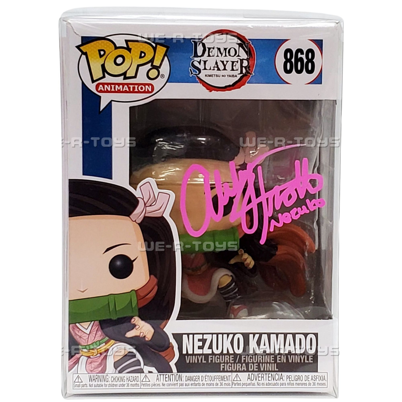 Funko Pop! Demon Slayer Nezuko Vinyl Figure #868 Signed By