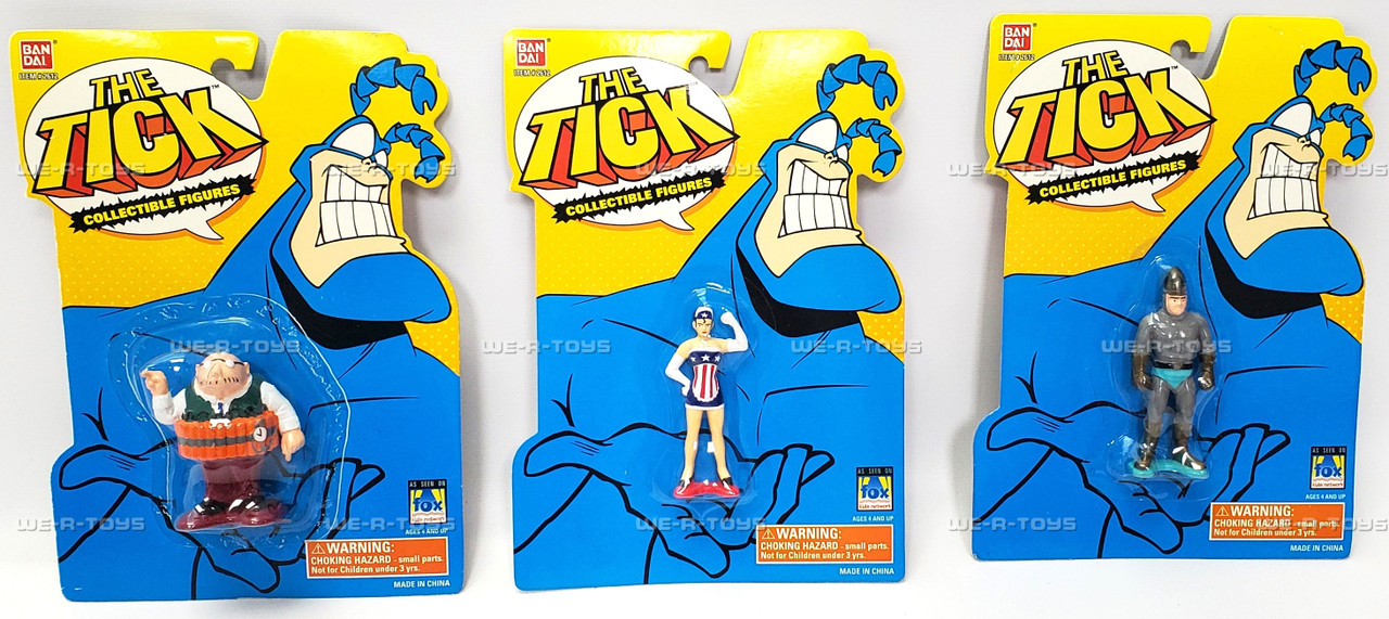 The Tick Lot of 7 Collectible Figures 1994 Bandai #2612 NRFP - We