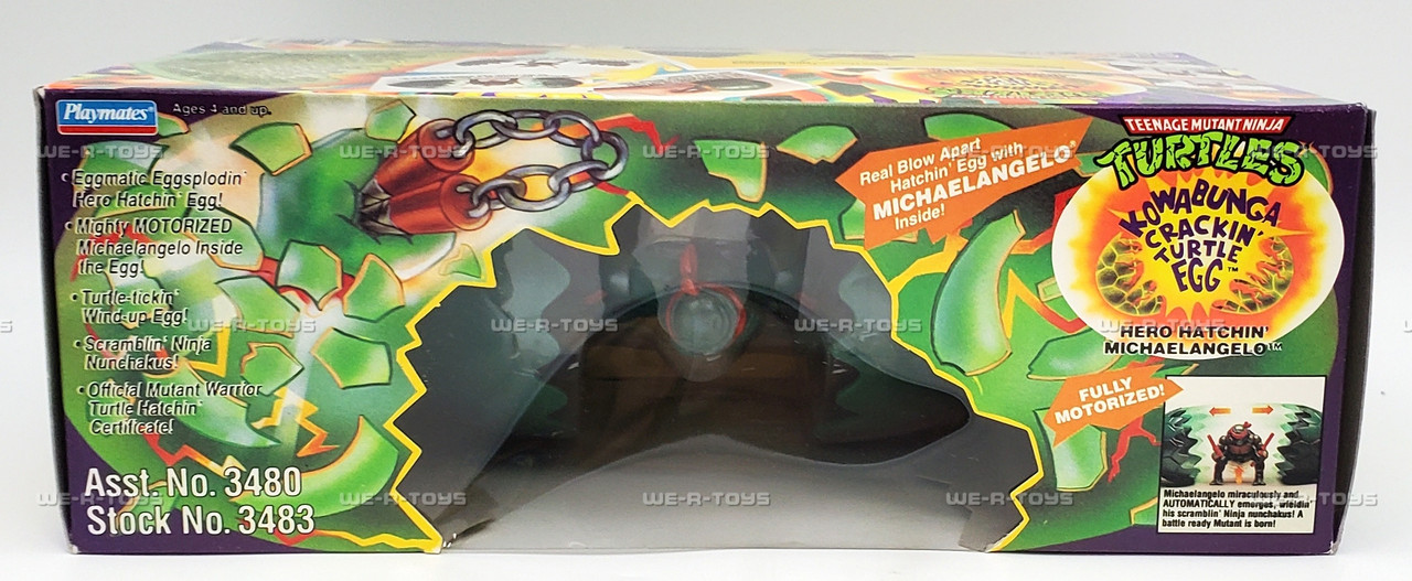 TMNT Kowabunga Crackin Turtle Egg Hero Hatchin Michaelangelo