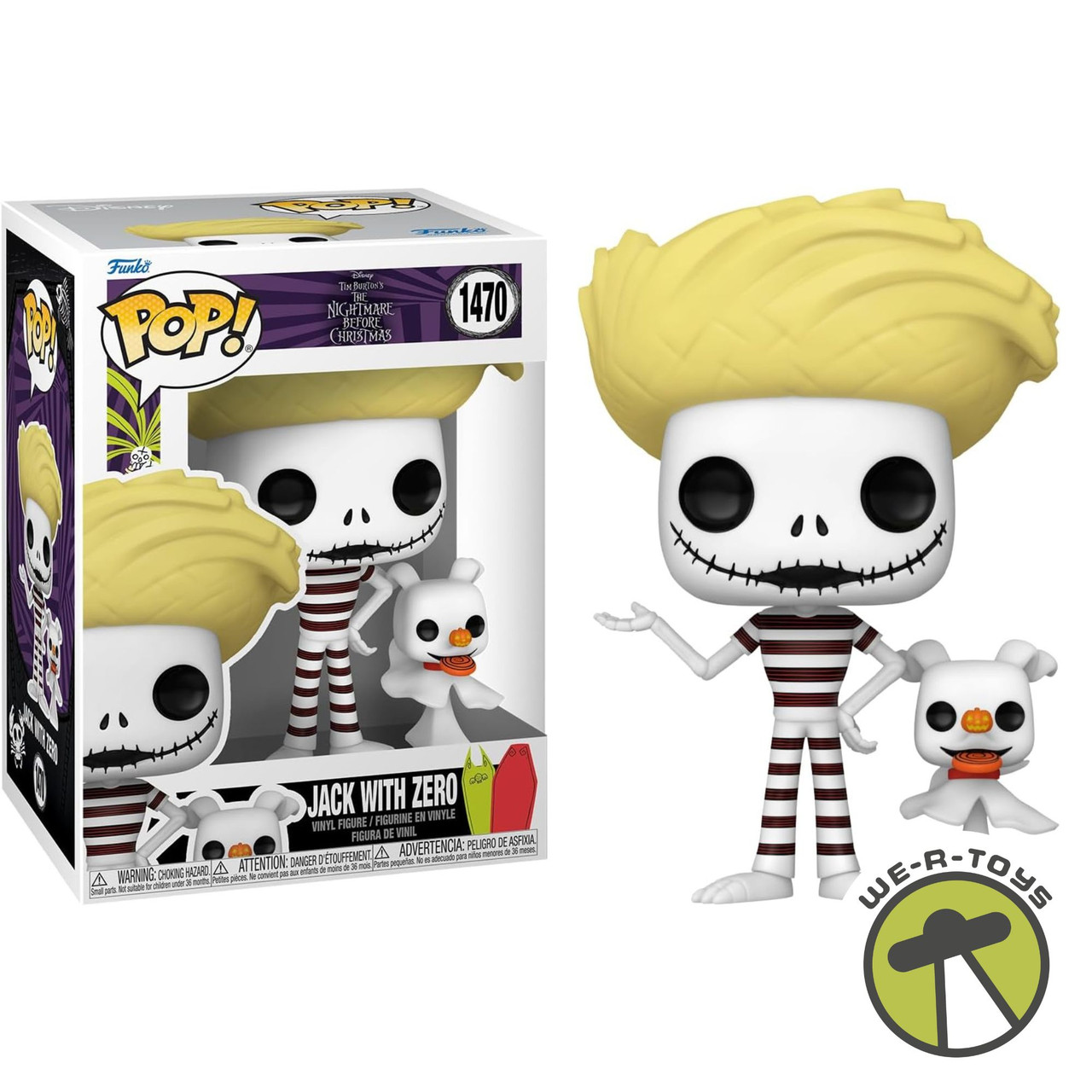 (未使用･未開封品)Funko - Figurine NBX Jack Skellington Pop 10cm - 0830395024684 Funko Pop Disney 1470 NBX Jack with Zero Beach Vinyl Figure