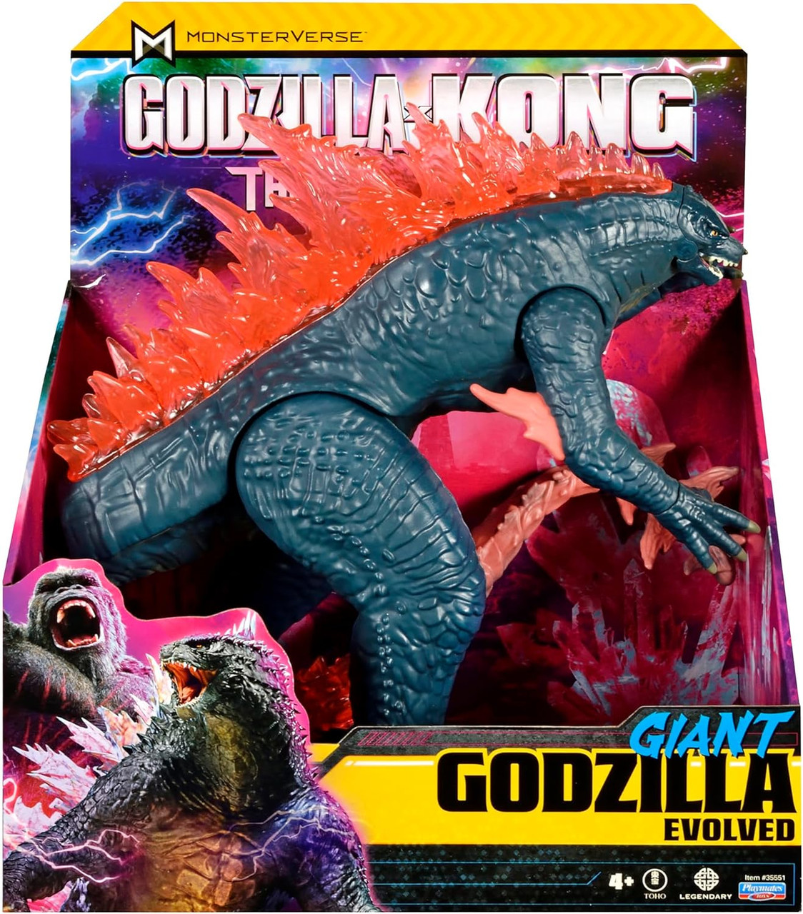 特撮 Playmates GIANT Kong and Godzilla 2020 Godzilla X Kong Movie Giant Godzilla 11inch Action Figure 2024
