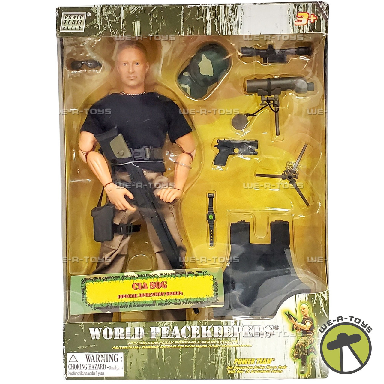 Power Team Elite World Peacekeepers CIA SOG Action Figure #33699