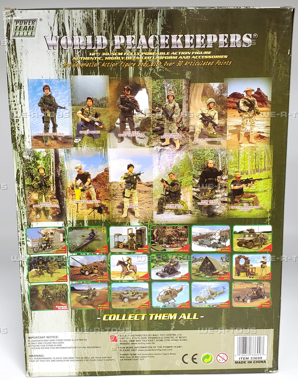 Power Team Elite World Peacekeepers CIA SOG Action Figure #33699