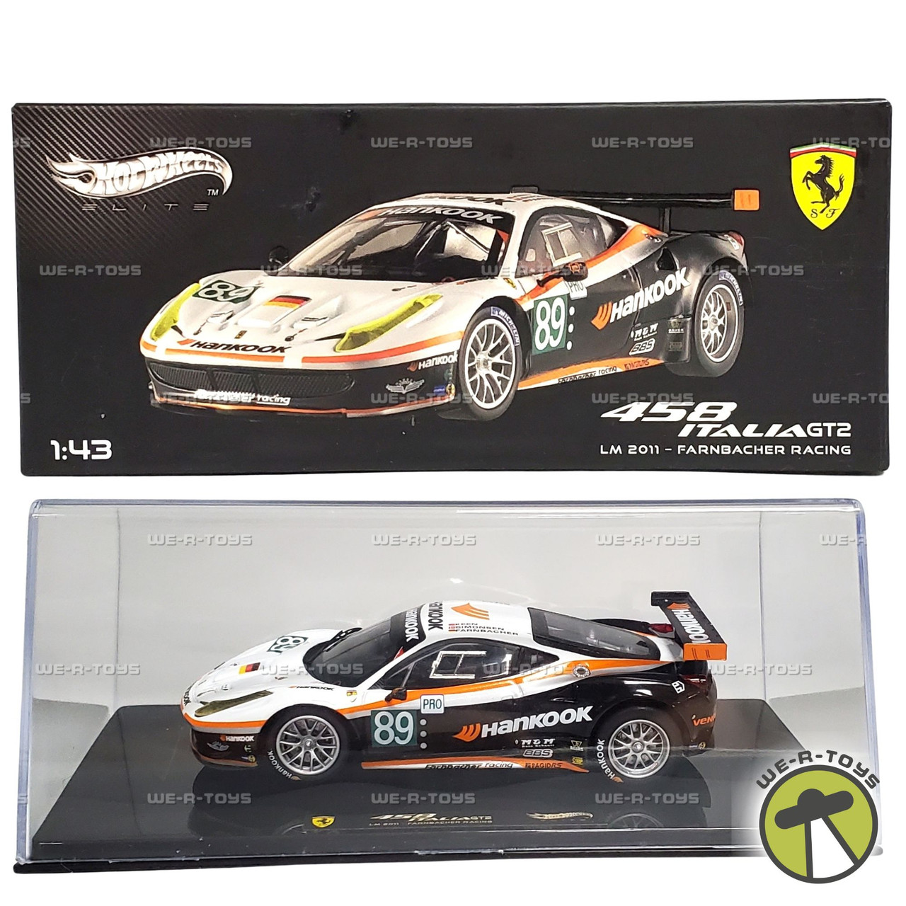 Hot Wheels Elite Ferrari 458 Italia GT2 #89Vehicle 2011