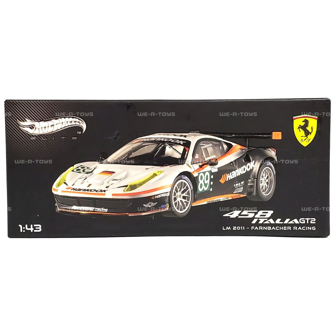 Hot Wheels Elite Ferrari 458 Italia GT2 #89Vehicle 2011 Lemans