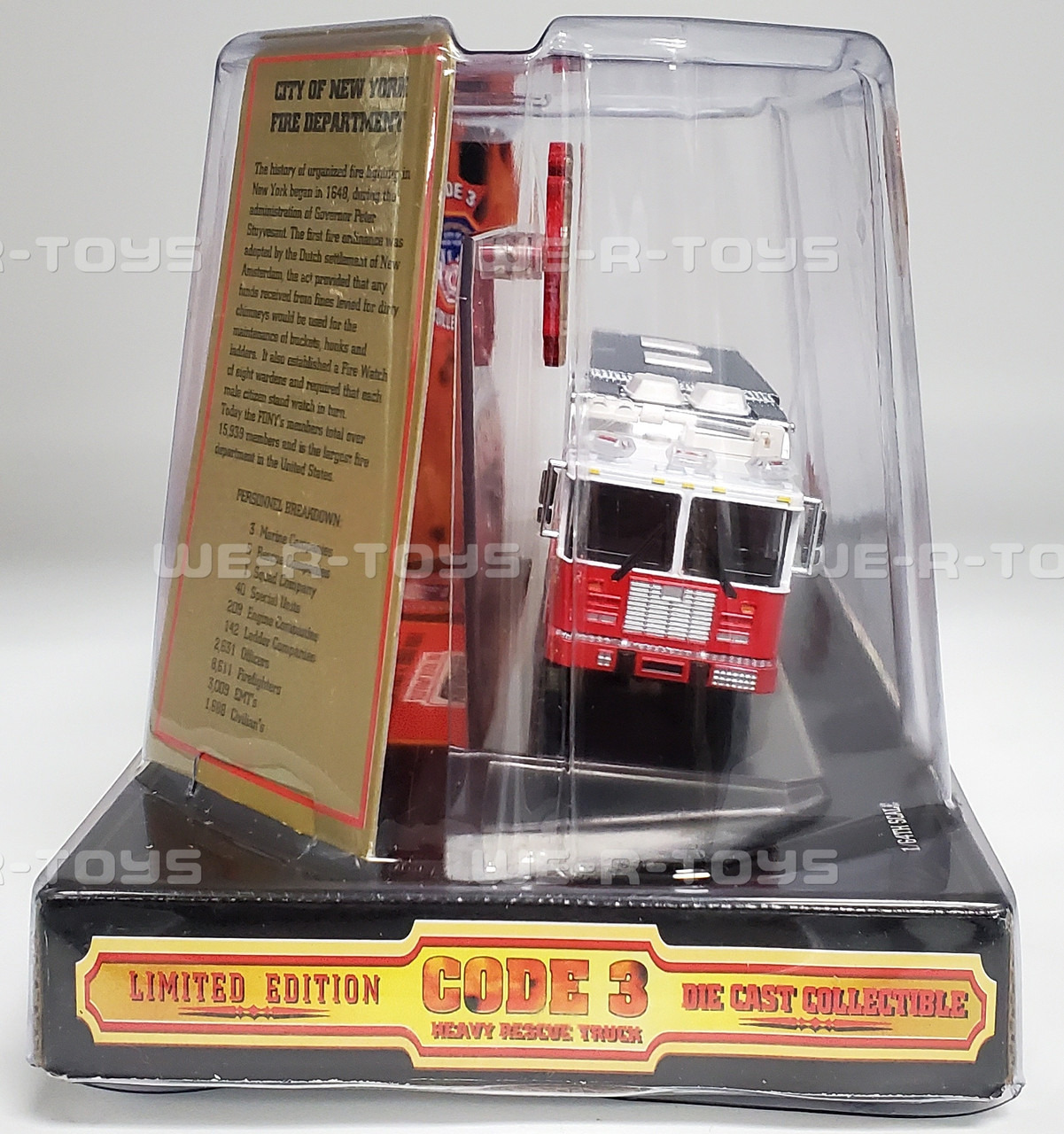 Code 3 FDNY Saulsbury Heavy Rescue Fire Truck 12701 Limited