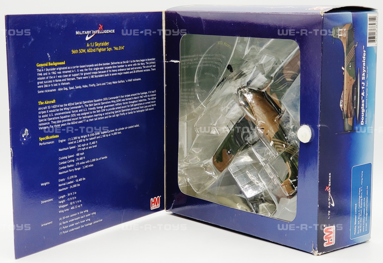 Douglas A-1J Skyraider No. 014 Plane 1:72 Scale 2010 Hobby