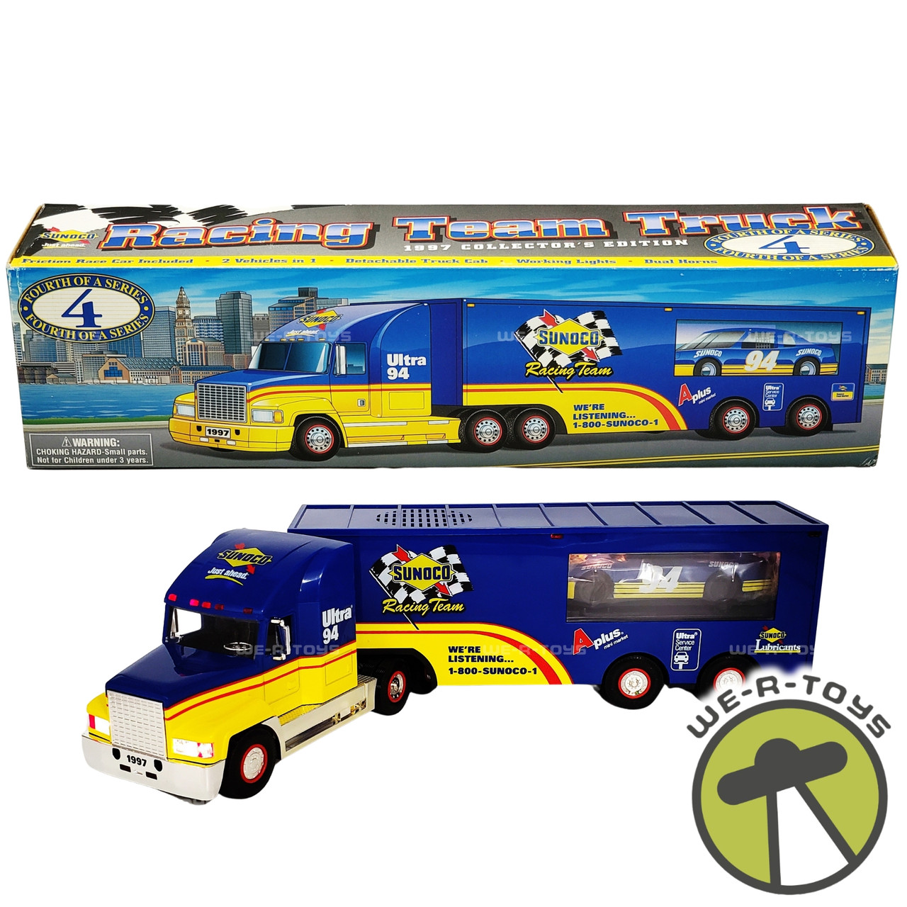 Sunoco Racing Team Truck with Friction Race Car 4th in a Series