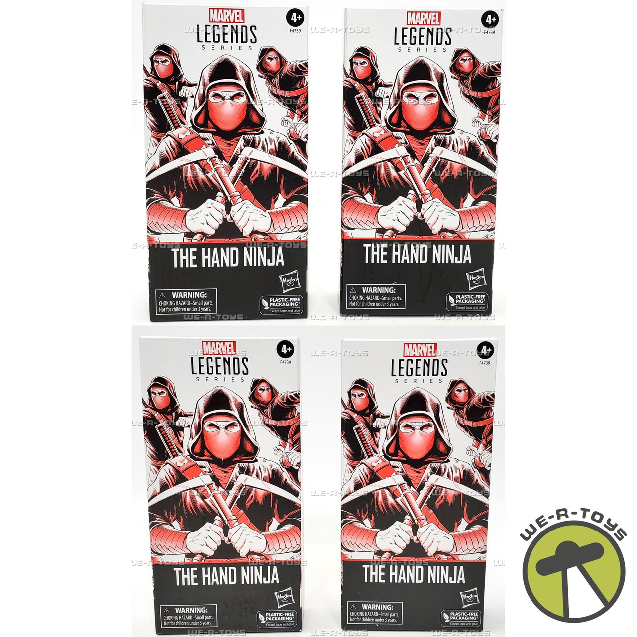 Lot of 4 Marvel Legends Series The Hand Ninja Figures 2021 Hasbro