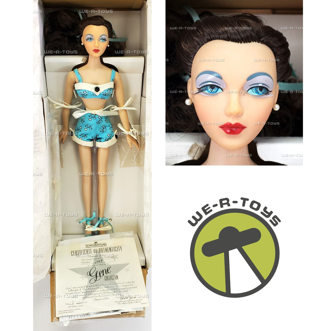 Ashton Drake Simply Gene Doll In Poolside Outfit/Blue Swim Suit 