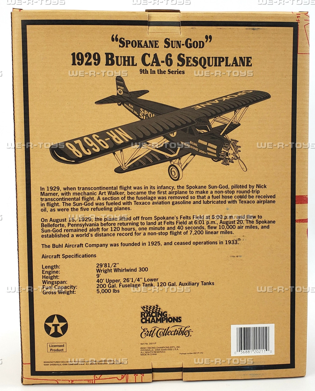 Wings of Texaco 1929 Buhl CA-6 Sesquiplane Spokane Sun-God Vehicle