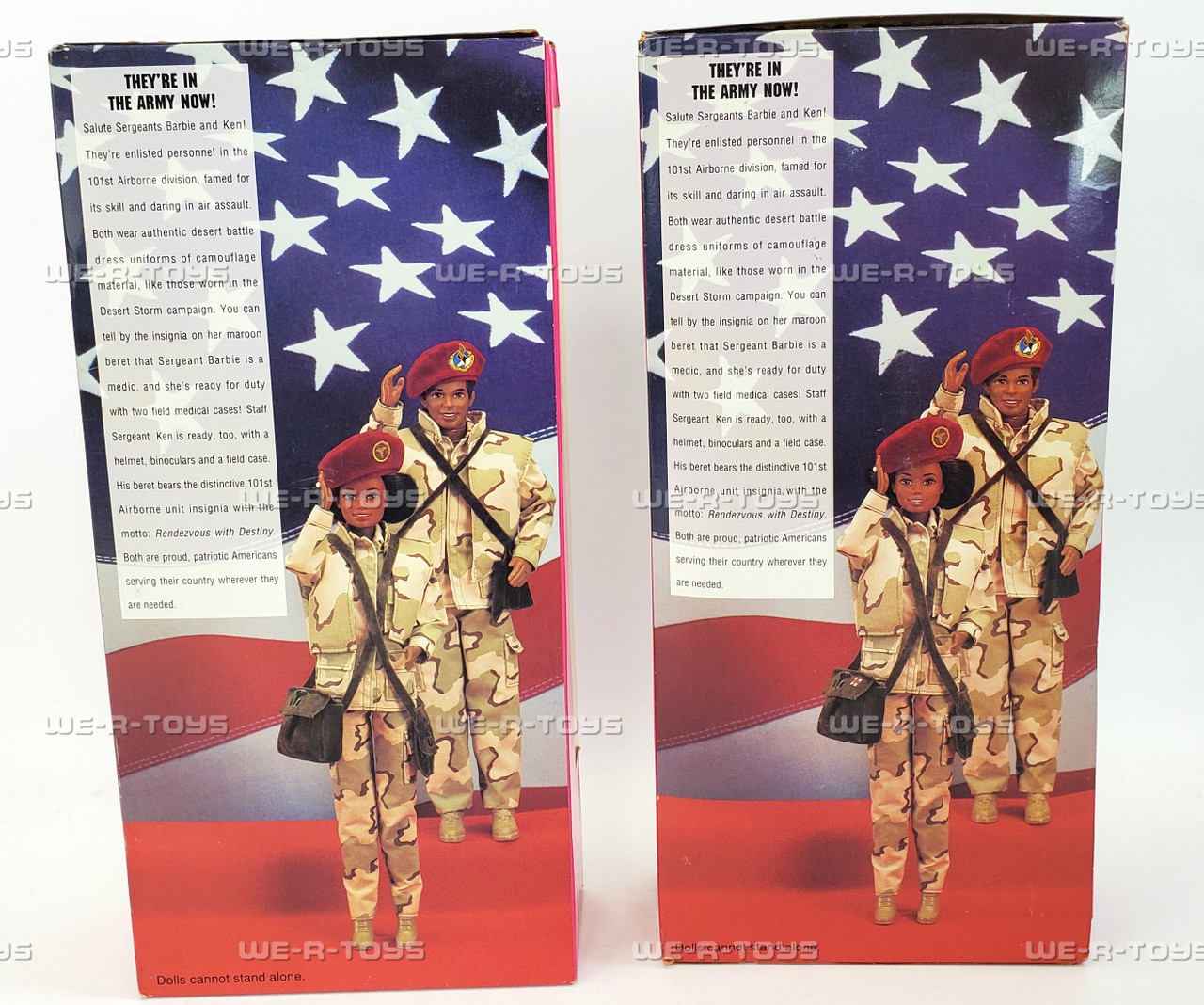 ミリタリー Star'n Stripes ARMY Barbie&Ken DeluxeSet 2 Stars 'N Stripes Army Barbie & Ken Giftset Dolls American