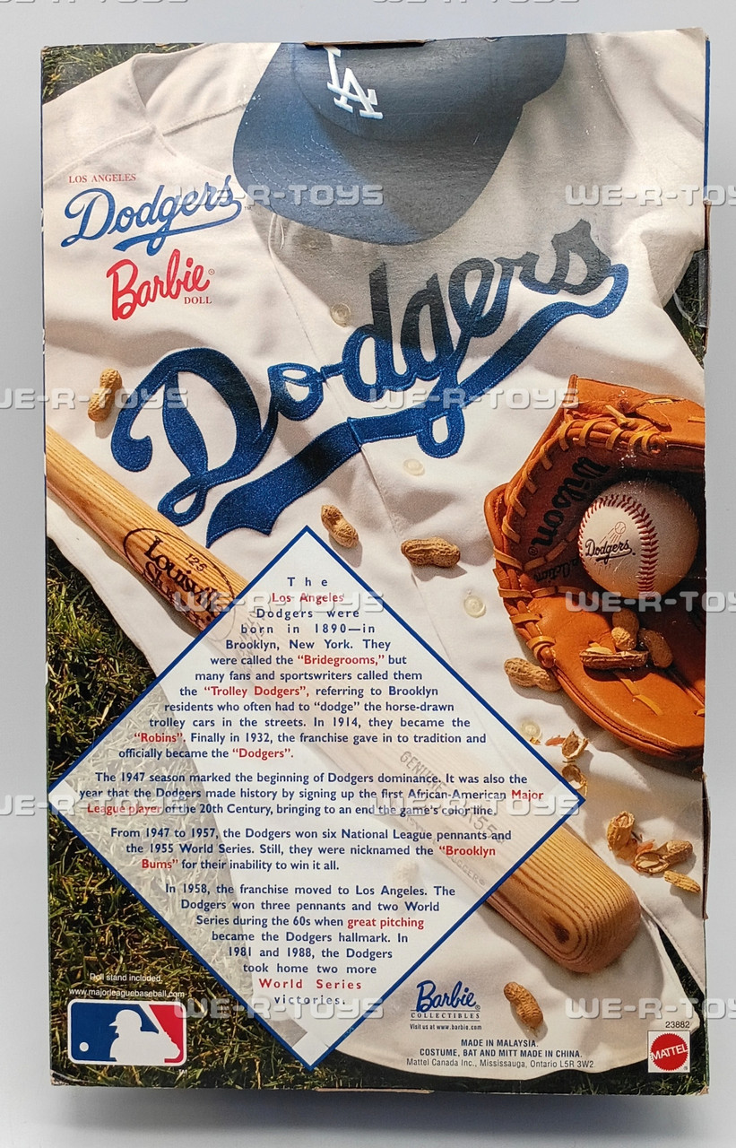 Los Angeles Dodgers Barbie Doll Barbie Collectibles1999 Mattel