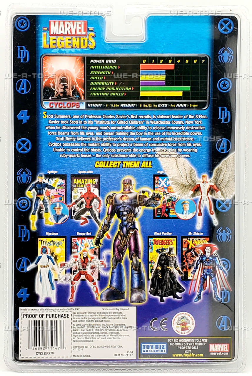 Marvel Legends Sentinel Series Cyclops Action Figure 2005 Toy Biz