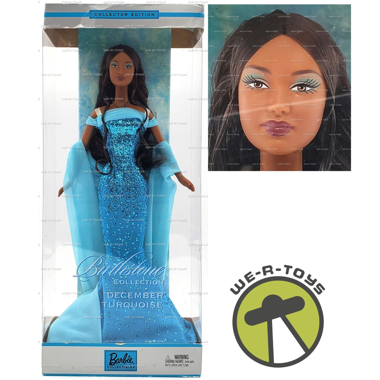 Barbie Birthstone Collection December Turquoise Doll 2002 Mattel