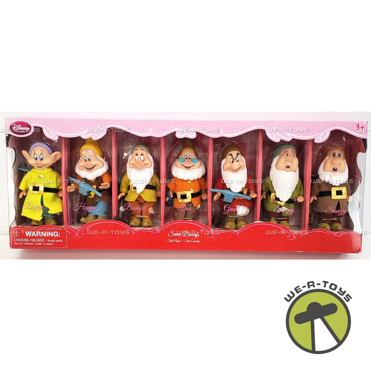 Disney Store Snow White Seven Dwarfs Figurine Set NRFB - We-R-Toys