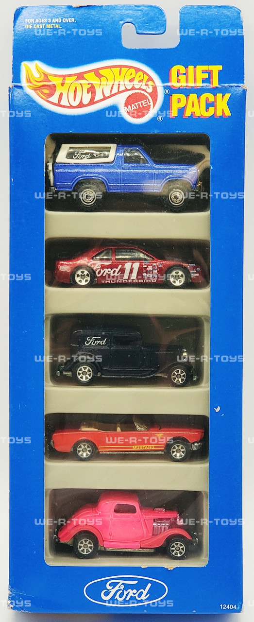 Hot Wheels Gift Pack Ford Set of 5 Vehicles 1993 Mattel #12404