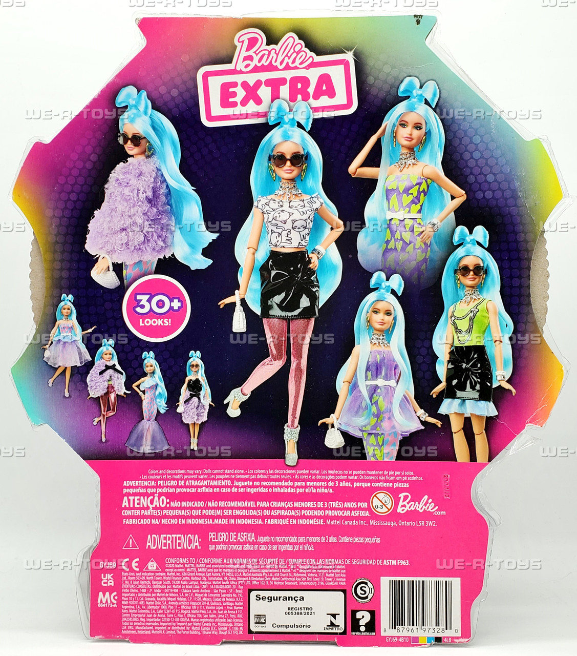 Barbie Extra Blue Hair Doll and Accessories 2020 Mattel GYJ69 - We