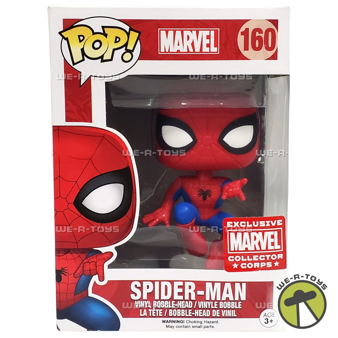 Funko Pop Marvel Spider-Man Exclusive Vinyl Bobble-Head #160 NRFB