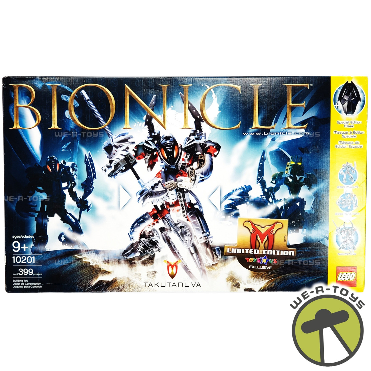 LEGO Bionicle Takutanuva 399pcs Set With Kraahkan Mask 2003 No