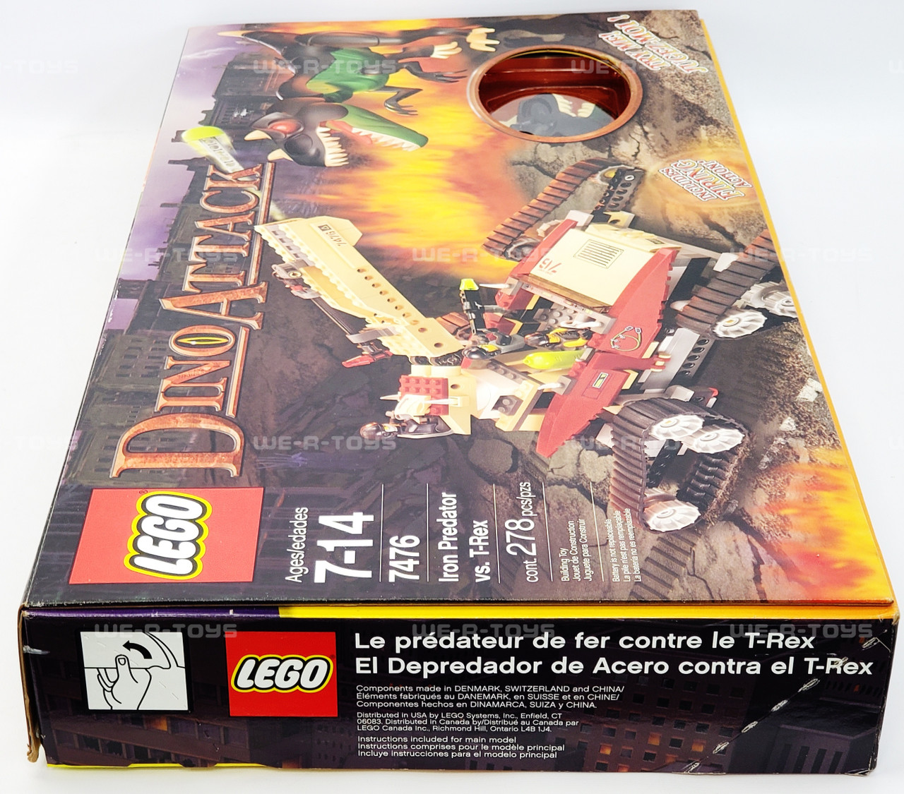 LEGO Dino Attack Iron Predator vs. T-Rex 278pcs Set 2005 No. 7476