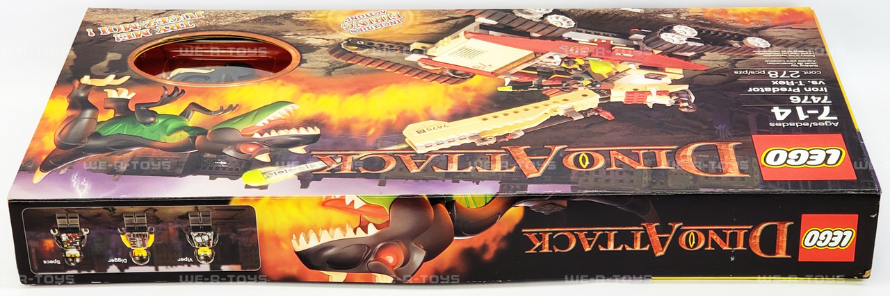 LEGO Dino Attack Iron Predator vs. T-Rex 278pcs Set 2005 No. 7476